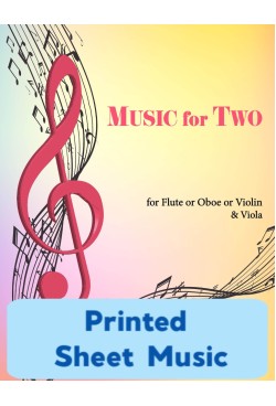 Music for Two - Flute or Oboe or Violin & Viola - Choose a Volume! Printed Sheet Music