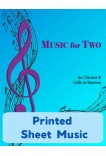 Music for Two - Clarinet & Cello or Bassoon - Choose a Volume! Printed Sheet Music