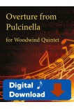 Overture from Pulcinella - Woodwind Quintet - 25004 Digital Download