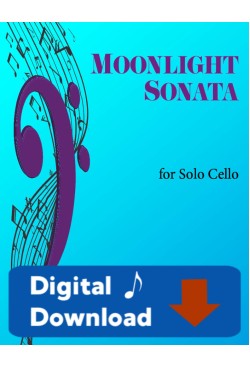 Moonlight Sonata for Solo Cello - 40059 Digital Download