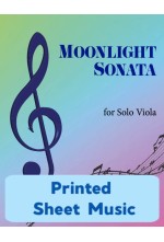 Moonlight Sonata for Solo Viola - 40060 Printed Sheet Music